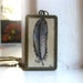 Feather Necklace, Original Feather Painting - Hand Painted Pendant Necklace, Feather Jewelry