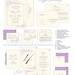 Wedding Invitation - Vintage Bird, Script, Purple, Eco Friendly / Sample No. 6