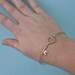 Key to My Heart Bangle Bracelet, Brass Key Heart Bracelet, Key to Heart Jewelry, Key Jewelry, The Secret Garden Key, Heart Key Bracelet