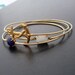 Nautical Bracelet Set - Sailor Ahoy Nautical Bangle Bracelets, Anchor, Gold, White, Blue, Ocean Bracelets, Ocean Jewelry, Nautical Jewelry