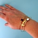 Nautical Bracelet Set - Sailor Ahoy Nautical Bangle Bracelets, Anchor, Gold, White, Blue, Ocean Bracelets, Ocean Jewelry, Nautical Jewelry