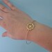 Nautical, Ship Wheel Bracelet, Gold, Ship Steering Wheel Jewelry, Nautical Wheel Bangle Bracelet, Nautical Ship Jewelry, Boat Wheel Bracelet