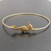 Seahorse Bangle Bracelet, Seahorse Bracelet, Gold, Summer Jewelry, Summer Bracelet, Summer Fashion, Wedding, Beach Jewelry, Beach Bracelet