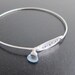 Something Blue, Wedding Jewelry, Personalized Wedding Gift, Something Blue Bracelet, Bridal Jewelry, Bridal Gift, Wedding Date Bracelet
