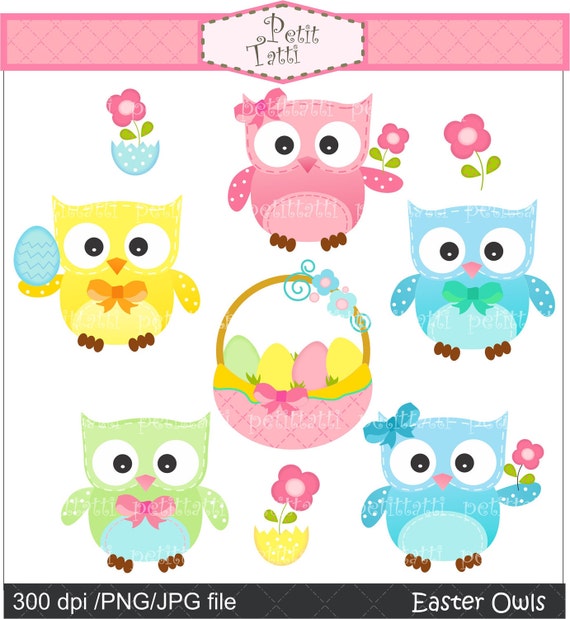 free easter owl clip art - photo #4