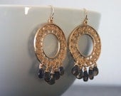 Twisted Gold Smoke Earrings