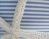 Nautical Coastal Decor Striped Pillow Handmade Seaside Classic