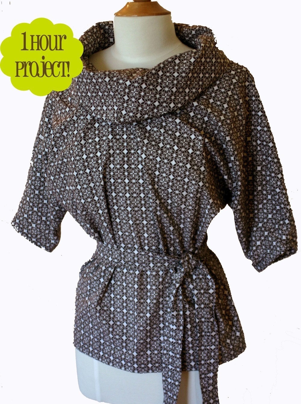 Dolman sleeved tunic pattern pdf