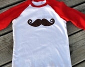 little man mustache tee or onesie