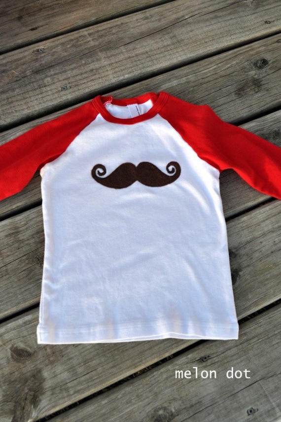 little man mustache tee or onesie