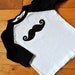 little  man mustache tee or onesie