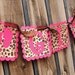 IT'S A GIRL - Pink & Leopard Print Banner with Baby Feet