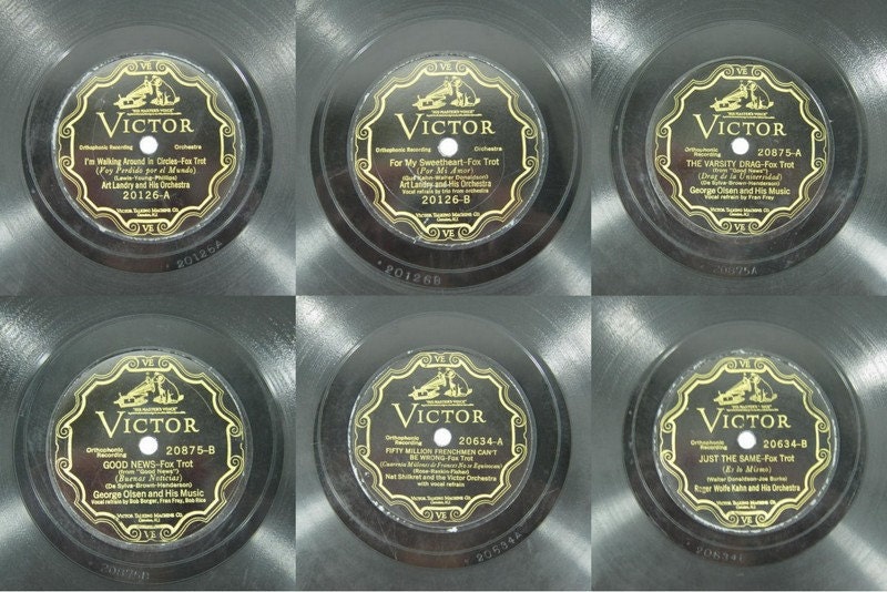 Vintage 78 rpm  Records in Album by Chicago Album and Specialty Co