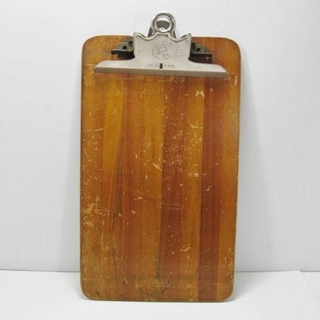 Antique Wooden Clipboard by TheFrontHouse on Etsy