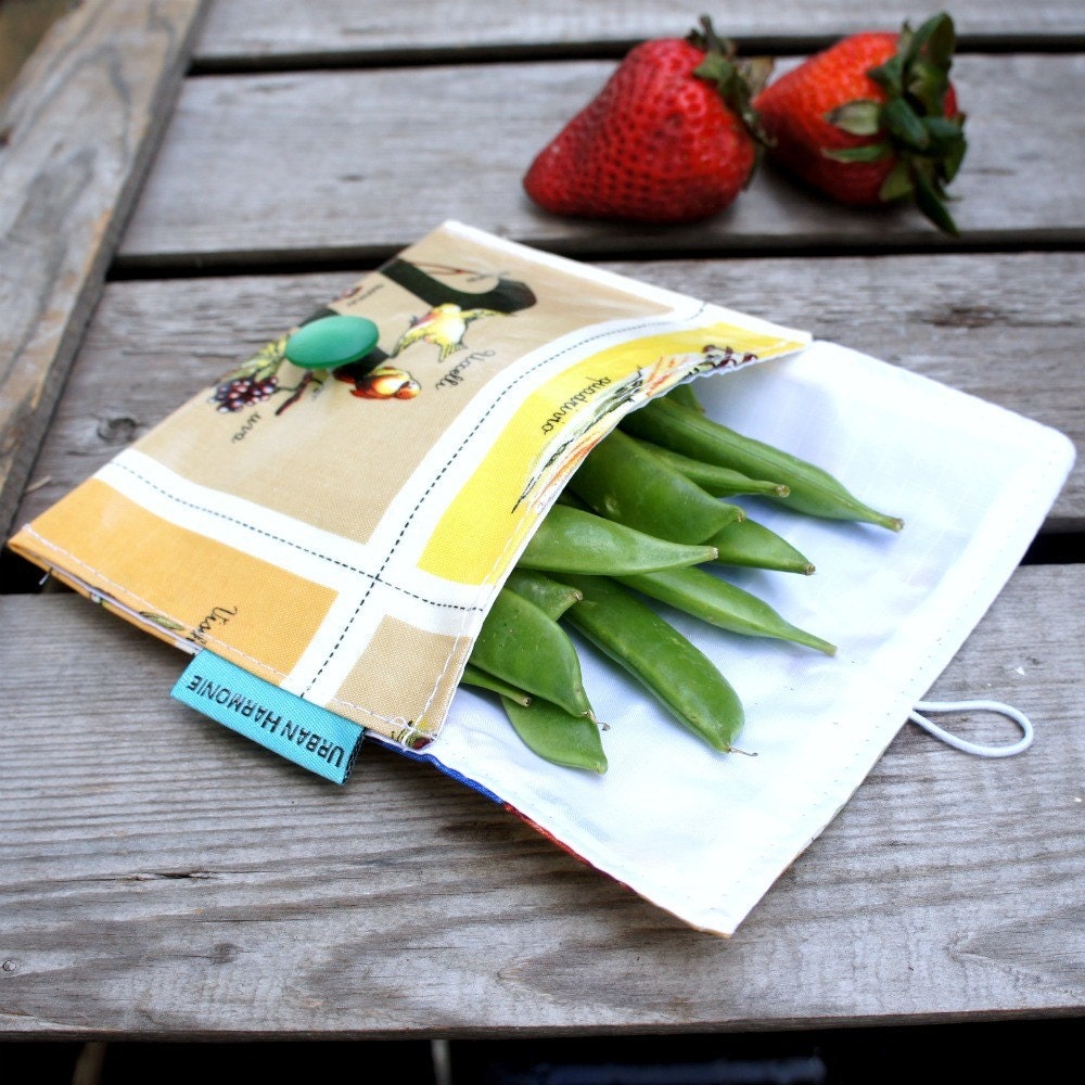 SMALL Snack Pouch Bag in ABC Italiano