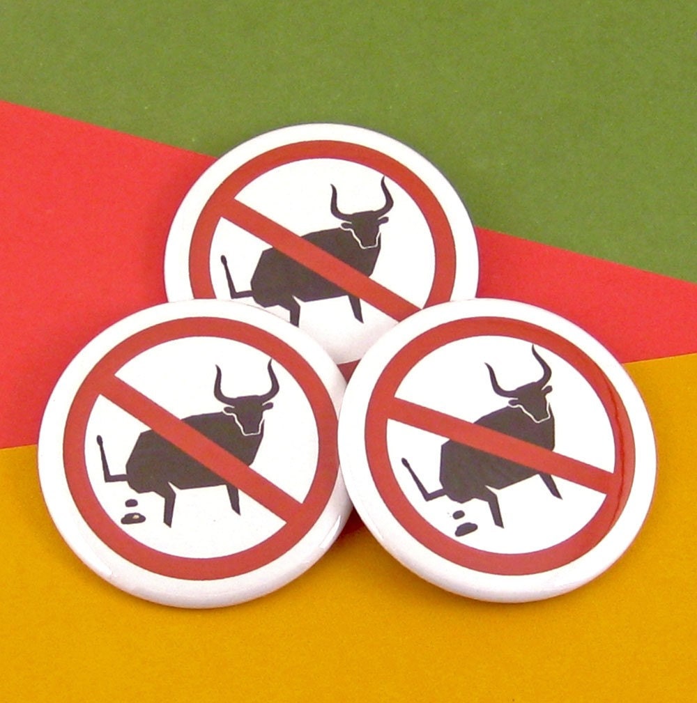 No BS Pin Back Button Badge