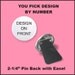 Photo Button With Easel, You Pick Design 2.25" Round