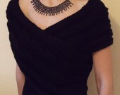 Black Decussate Vest (XS And Small Size)-Ready For Shipping