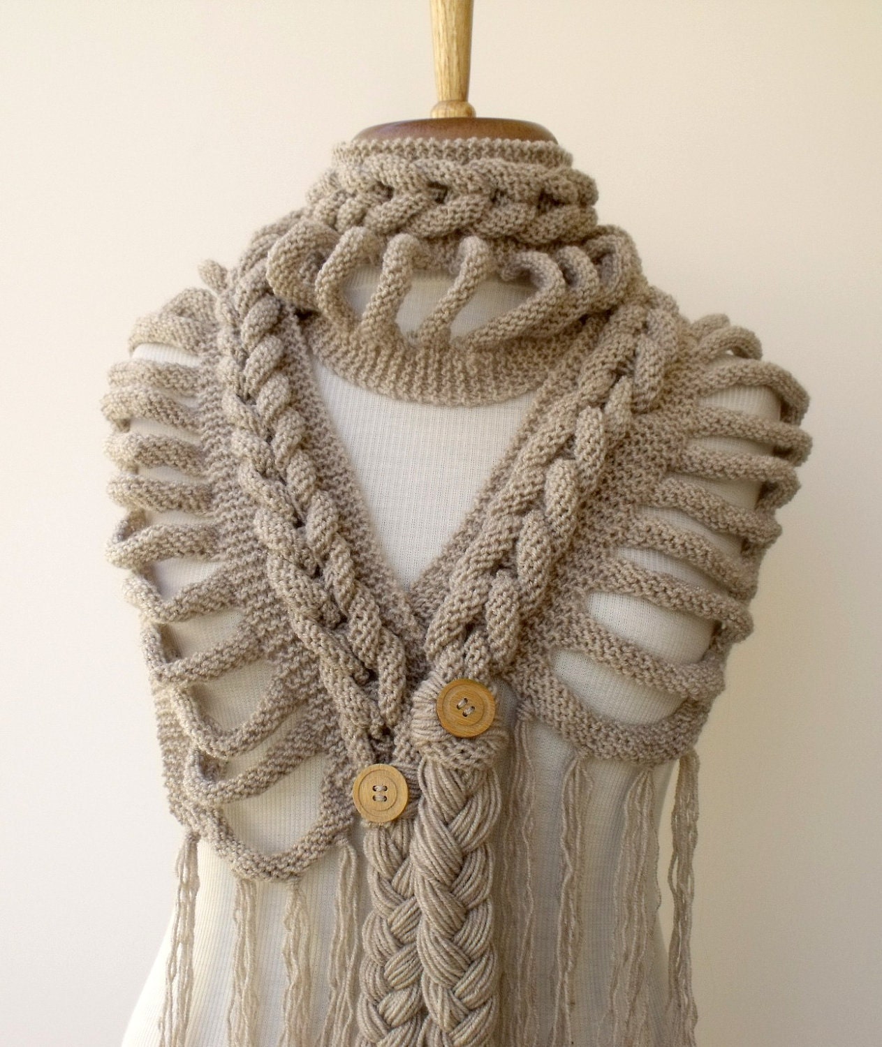 FREE SHIPPING--New Rapunzel Wool Scarf-Milky Brown-Fall Fashion