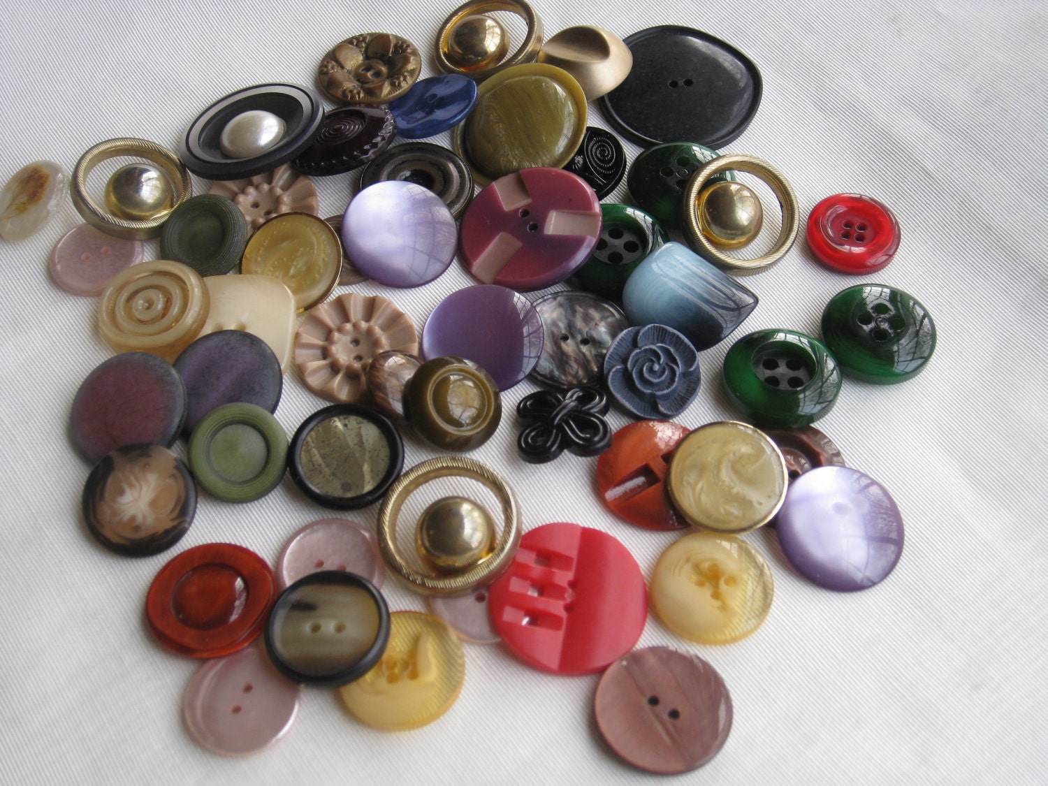 SALE Vintage Coat Buttons Fancy Assorted Mixed Lot Large Fun and Funky 50 Plus REDUCED 20%
