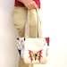 Free like a Butterfly- Vintage Embroidery, Battik and Leather Bag