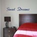 SWEET DREAMS Vinyl Wall Decal Art