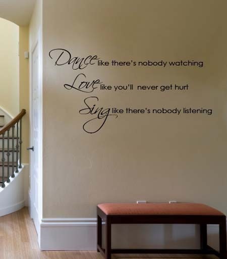 WALL DECAL Dance Love Sing