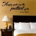 Wall Decal Happy Girls are the Prettiest Girls - Audrey Hepburn Vinyl Wall Decal   EXTRA LARGE