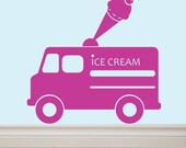 ICE CREAM TRUCK Vinyl Wall Decal Sticker Original Graphics by DECOmod Walls