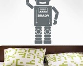 Robot Custom Name Decal Original Graphic by DecoMod Walls