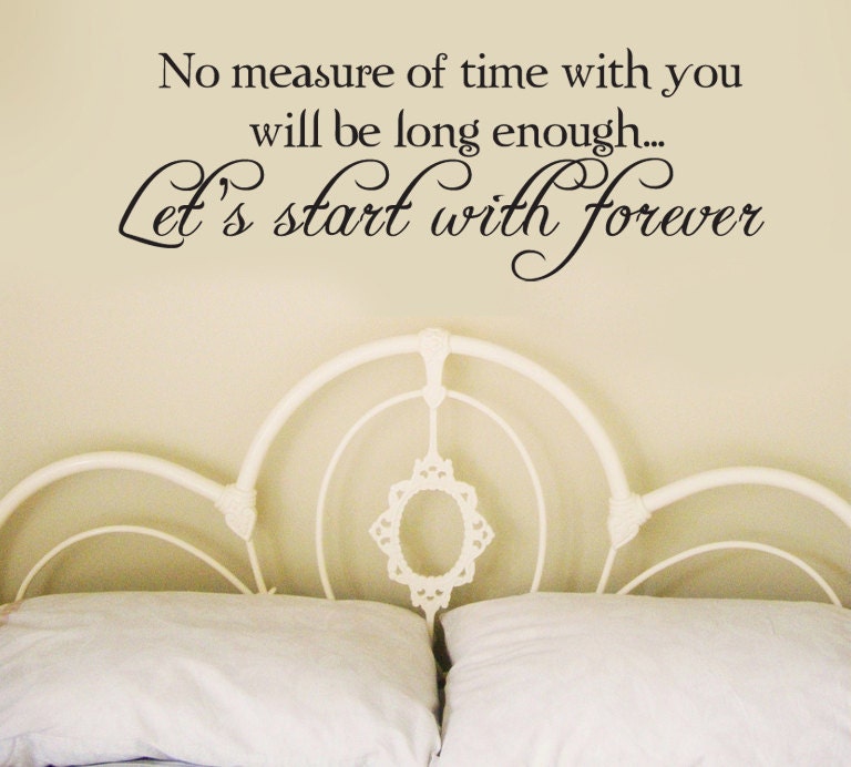 Edward's Toast to Bella Twilight Breaking Dawn saying Decor Vinyl Wall Decal Graphic