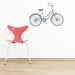 Bike Beach Cruiser Vintage Look Bicycle Vinyl Wall Decal Original Graphics by DECOmod Walls