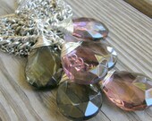 Crystal Drops Statement Necklace Jewelry