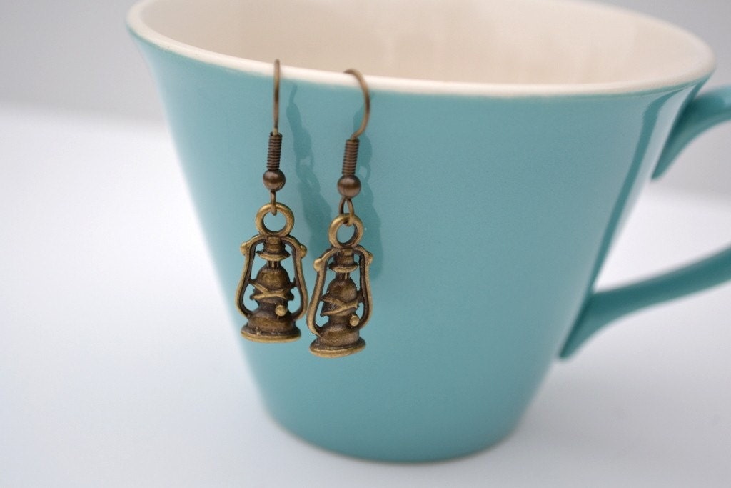 camping out- charm earrings