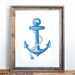 Anchor Poster Small Screenprint Choose your color