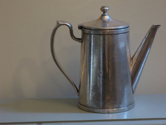 vintage hotel silver coffee pot