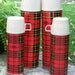 instant collection...vintage retro plaid thermos set of 4