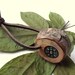 Wooden Compass Handmade from a Rustic Spruce Wood Tree Branch - Pocket Survival Kit for Hiking, Camping, Fishing, or Gift for Nature Lover