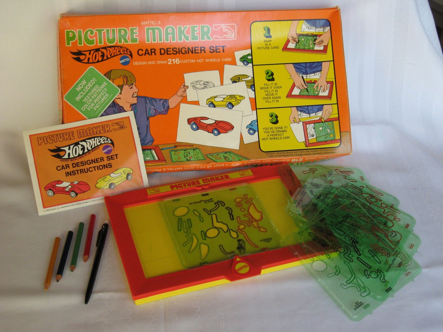 1969 Mattel PICTURE MAKER HOT WHEELS CAR DESIGNER by BlairsToyBox