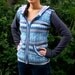 Aztec Llama - Upcycled Vintage Patterned Knit Sweater Hoodie