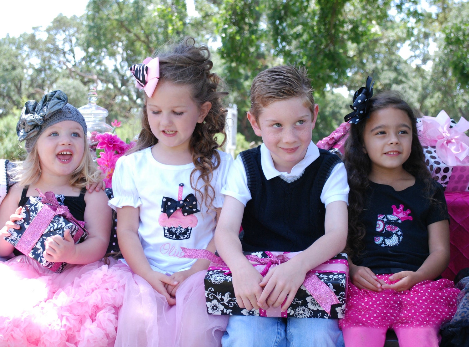 Personalized Lollipop Princess "Olivia" Cupcake Birthday Ruffle Frill Shirt