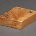 Diamond Ring Box with Abalone Inlays, Mesquite
