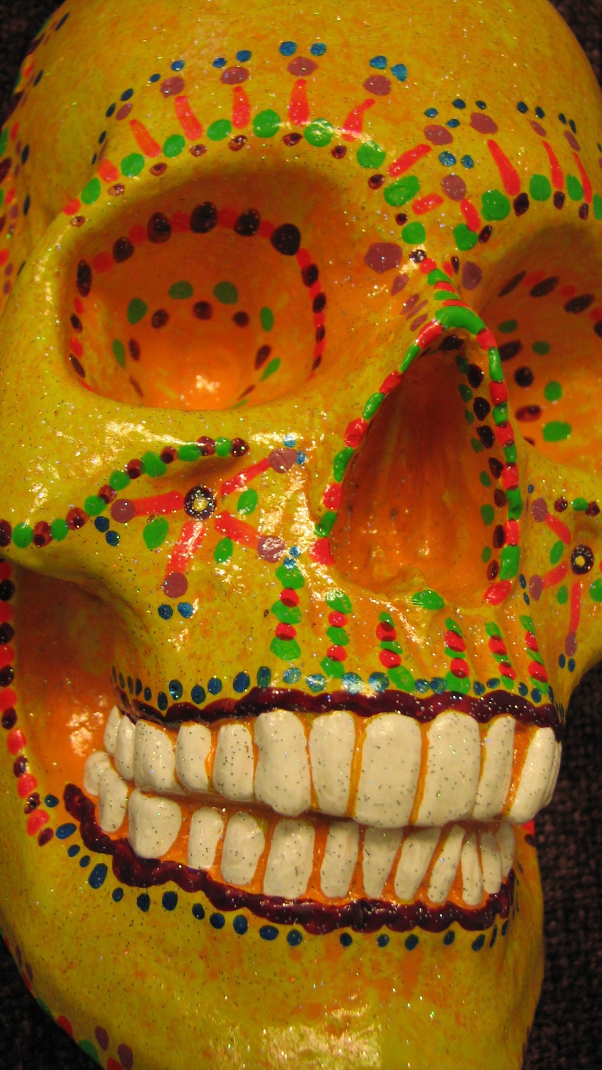 Unmellow Yellow II - Day of the Dead Skull