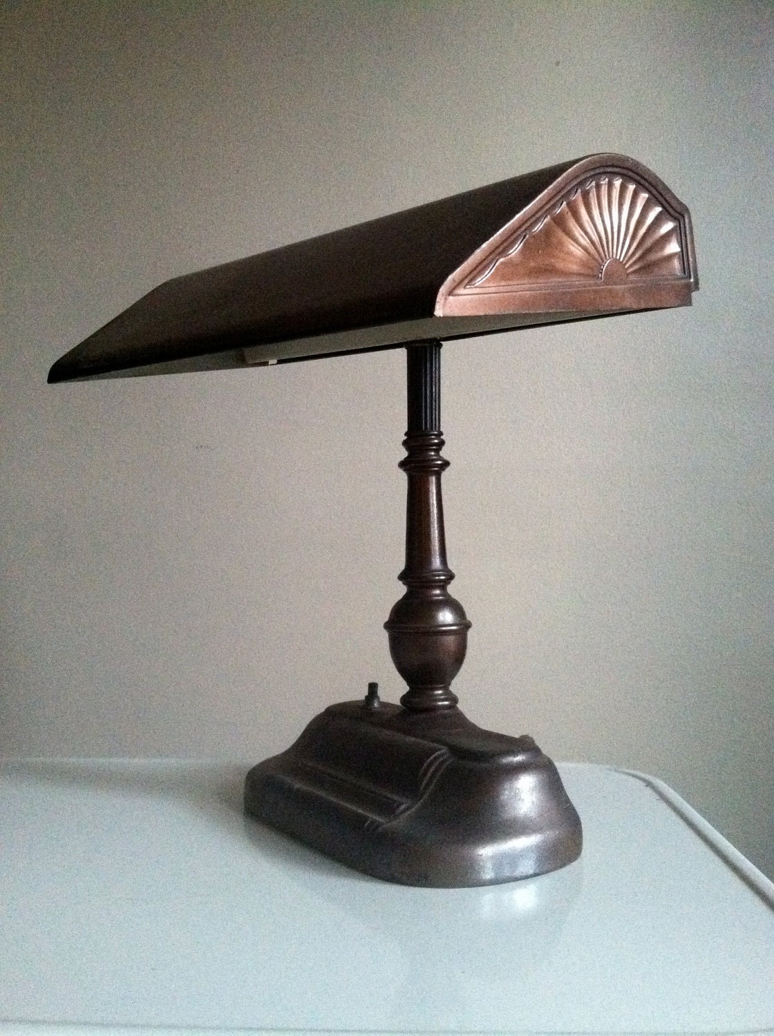 Vintage Brass Desk Lamp. Home or Office Decor. by funretro