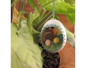 Flopsy Bunny Saves The Carrot Handmade Diorama Easter Egg Ornament