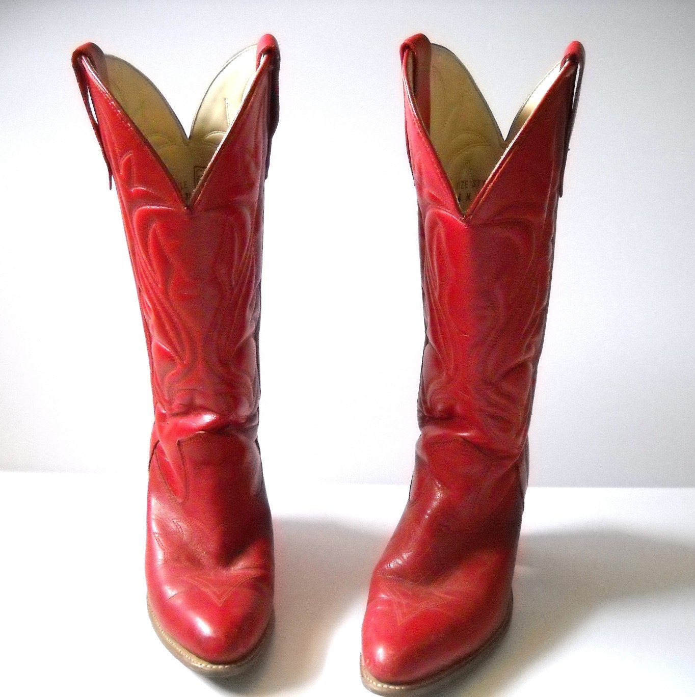red cowgirl boots