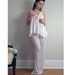wedding lingerie pants in tencel with palazzo legs and drawstring - PEARL bridal sleepwear range - made to order