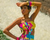 Highwaisted Ruffle Two Piece Suit