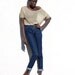 Wide Boatneck Top with 3/4 Sleeves