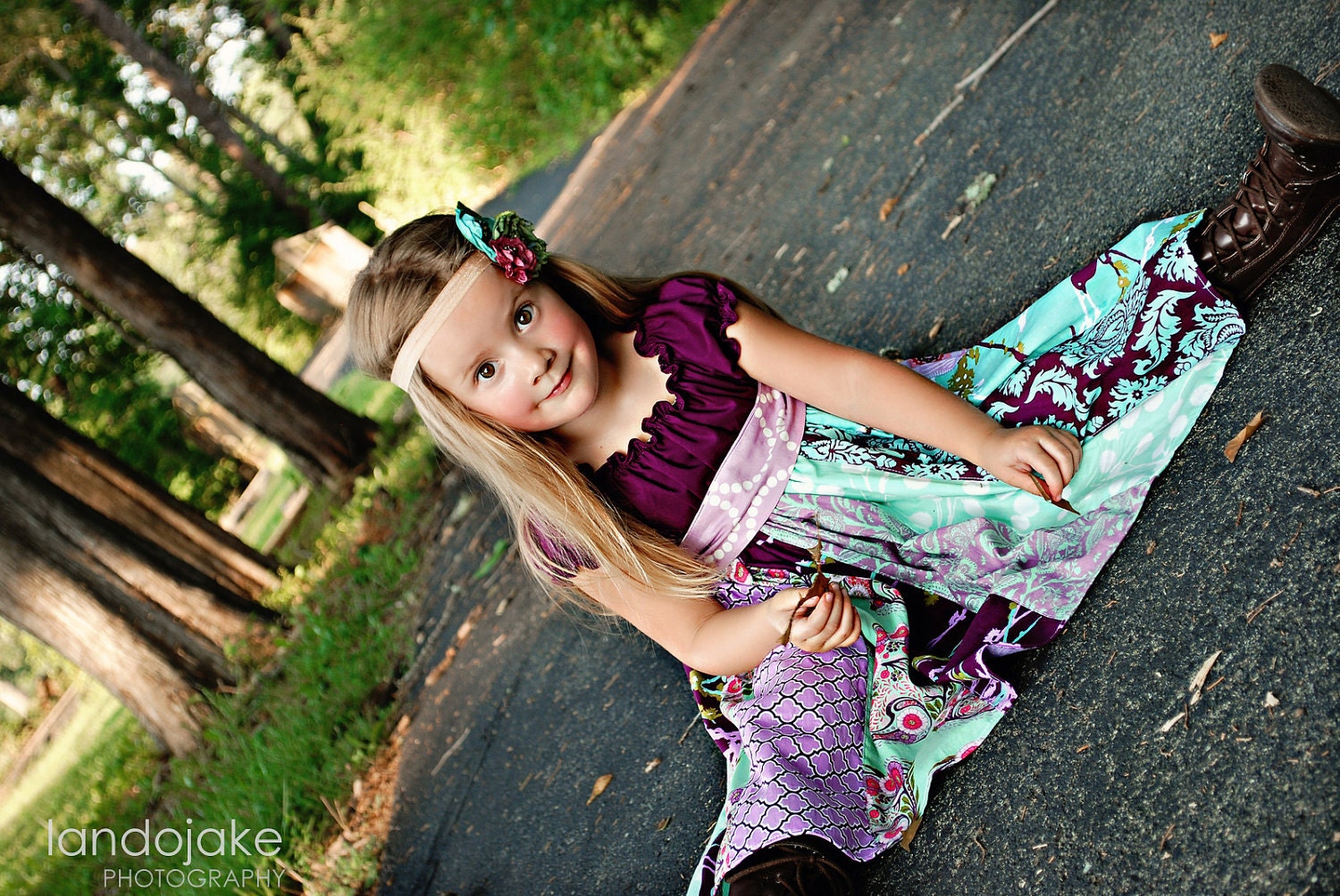 The Violet dress by Corinna Couture Fall 2011